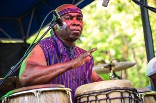 Community drumming event